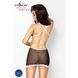 Прозора сорочка приталена з чашечками NANNA CHEMISE black XXL/XXXL - Passion, трусики, Черный
