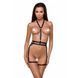 Портупея-стрепы с двойным ремнем DENIRA black L/XL - Passion Exclusive