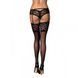 Чулки&nbsp;Obsessive&nbsp;Letica&nbsp;stockings&nbsp;black&nbsp;S/M