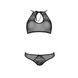 Комплект: бра, трусики с ажурным декором и открытым шагом Ursula Set black XXL/XXXL &mdash; Passion, Черный
