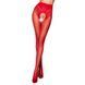 Эротические колготки TIOPEN 006 red 3/4 (30 den) - Passion, с вырезом, имитация трусиков, Красный