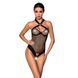 Сітчастий боді з халтером Amanda Body black L/XL - Passion, Черный