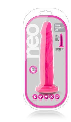 Фаллоимитатор NEO 7.5INCH DUAL DENSITY COCK NEON PINK