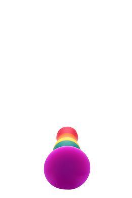Радужная анальная пробка COLOURFUL LOVE PLUG