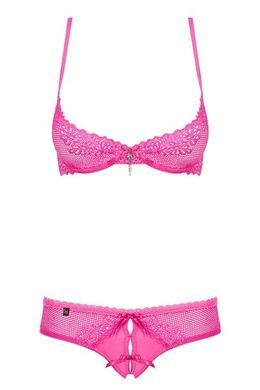 Комплект&nbsp;Obsessive&nbsp;ALABASTRA&nbsp;2-PCS&nbsp;SET&nbsp;Pink&nbsp;S/M