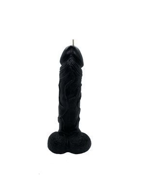 Свеча в виде члена Чистый Кайф Black size L, для возбуждающей атмосферы, Черный