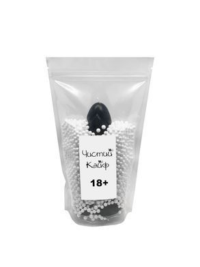Свеча в виде члена Чистый Кайф Black size L, для возбуждающей атмосферы, Черный