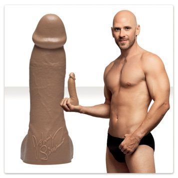 Фаллоимитатор Fleshlight Guys: Johnny Sins Dildo, по слепку пениса, лысый из Браззерс, Телесный