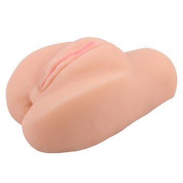 Вагина на 2 отверстия из киберкожи&nbsp;Chisa&nbsp;Man'Q&nbsp;Just&nbsp;Just&nbsp;surrender