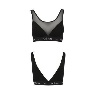 Топ с прозрачной вставкой Passion PS002 TOP black, size M