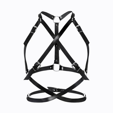 Портупея жіноча Art of Sex - Agnessa Leather harness, Чорний L-2XL