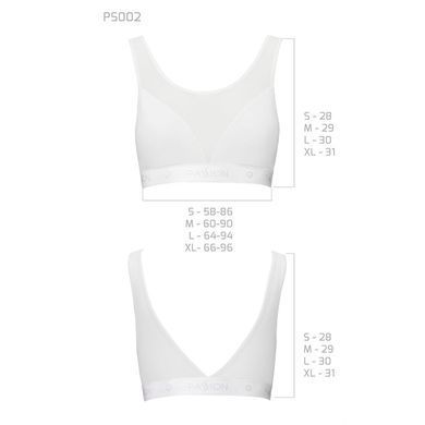 Топ с прозрачной вставкой Passion PS002 TOP white, size M