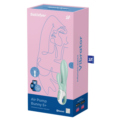 Вібратор Satisfyer Air Pump Bunny 5+ mint