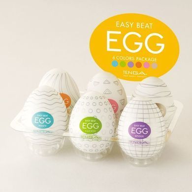 Набор Tenga Egg Variety Pack (6 яиц), Белый