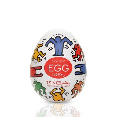 Мастурбатор-яйцо Tenga Keith Haring Egg Dance, Прозрачный