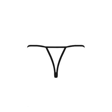 Трусики кружевные с доступом VIOLANTE THONG black L/XL - Passion Exclusive, Черный