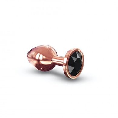 Металлическая анальная пробка с украшением в виде кристалла Dorcel - Diamond Plug Rose Gold M, Медный