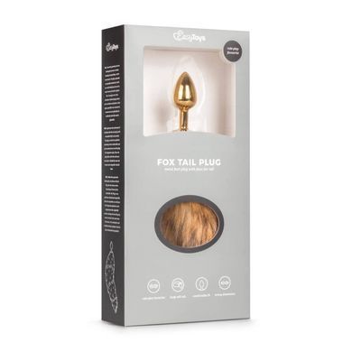 Анальна пробка з хвостиком песець S Довжина 40 см Fox Tail Plug Easy Toys