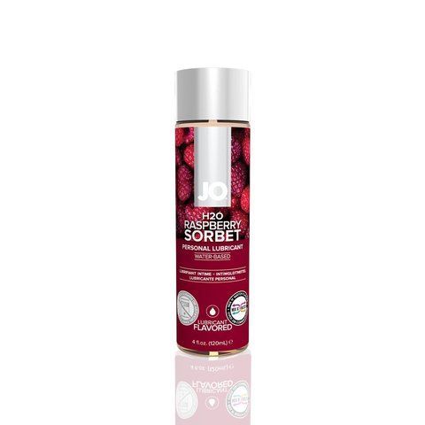 Смазка на водной основе System JO H2O &mdash; Raspberry Sorbet (120 мл) без сахара, растительный глицерин