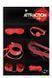Набор MAI BDSM STARTER KIT N&ordm; 75 Red: плеть, кляп, наручники, маска, ошейник, веревка, зажимы