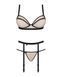 Комплект з поясом для панчох Obsessive Nudelia set L/XL