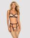 Комплект з поясом для панчох Obsessive Nudelia set L/XL