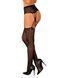 Эротические колготки-бодистокинг Obsessive Garter stockings S821 S/M/L, имитация чулок и пояса для ч