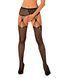Эротические колготки-бодистокинг Obsessive Garter stockings S821 S/M/L, имитация чулок и пояса для ч