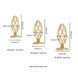 Анальная пробка LOCKINK SEVANDA Hollow Spiral Golden Metal Anal Plug - L size
