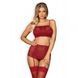 Комплект Obsessive Lividia 3 pcs set red S/M