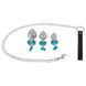Анальні пробки з повідцем You2Toys Butt Plug Set, сріблясті