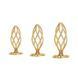 Анальная пробка LOCKINK SEVANDA Hollow Spiral Golden Metal Anal Plug - L size