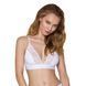 Еластичний топ з мереживом Passion PS001 TOP white, size M