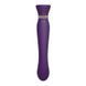 Смартвибратор 3в1 Zalo &mdash; Queen Twilight Purple, пульсирующая жемчужина и вакуум, кристалл Swarovski