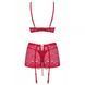 Комплект Obsessive Lividia 3 pcs set red S/M