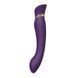 Смартвибратор 3в1 Zalo &mdash; Queen Twilight Purple, пульсирующая жемчужина и вакуум, кристалл Swarovski