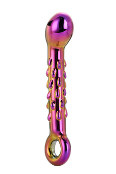 Стеклянный фаллоимитатор Dream Toys GLAMOUR GLASS RIBBED G-SPOT DILDO