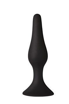 Анальна пробка з присоскою MAI Attraction Toys №33 Black, довжина 11,5cм, діаметр 3см