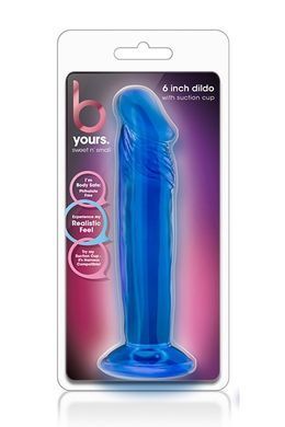 Анальный фаллоимитатор-пробка B Yours, синий, 16 х 3.5 см