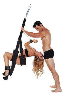 Гойдалки для сексу Whipsmart Bondage Pleasure Swing чорні