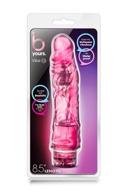 Вибратор реалистичный Blush B Yours Vibe 10 розовый, 22.5 х 4.9 см