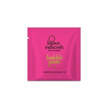 Пробник массажного масла Bijoux Indiscrets Light my Fire &ndash; Strawberry Bubblegum (2 мл)