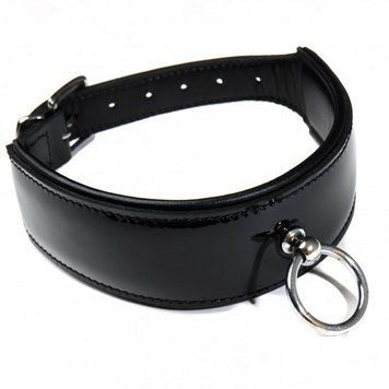 Нашийник Leather lackered, Black