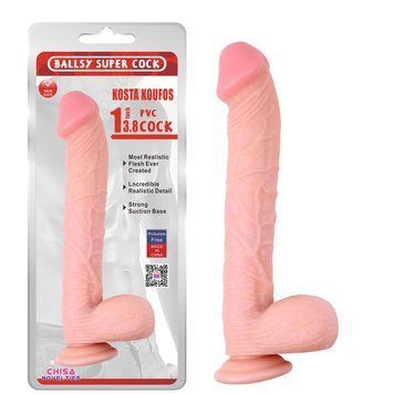 Фаллоимитатор на&nbsp;присоске&nbsp;Chisa Ballsy&nbsp;super&nbsp;cock