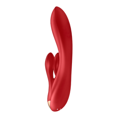 вібратор Double Flex Connect App red