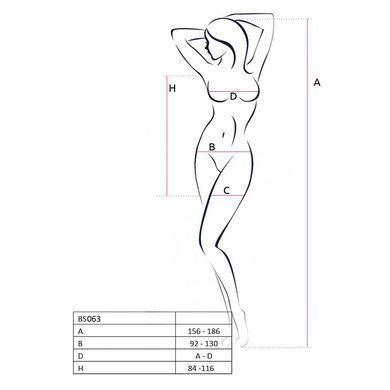 Бодистокинг Passion BS063 white, платье-сетка халтер, Білий