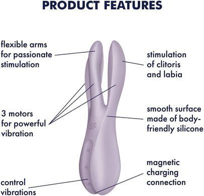 Клиторальный вибратор Satisfyer Threesome 2 Violet