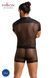 Комплект сітчастої чоловічої білизни Passion Set Michael XXL/XXXL, чорний, сорочка, боксери, заклепк