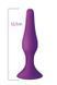 Анальная пробка на присоске MAI Attraction Toys №34 Purple, длина 12,5см, диаметр 3,2см