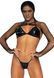 Leg Avenue Bikini top, g-string & shrug Black O/S
